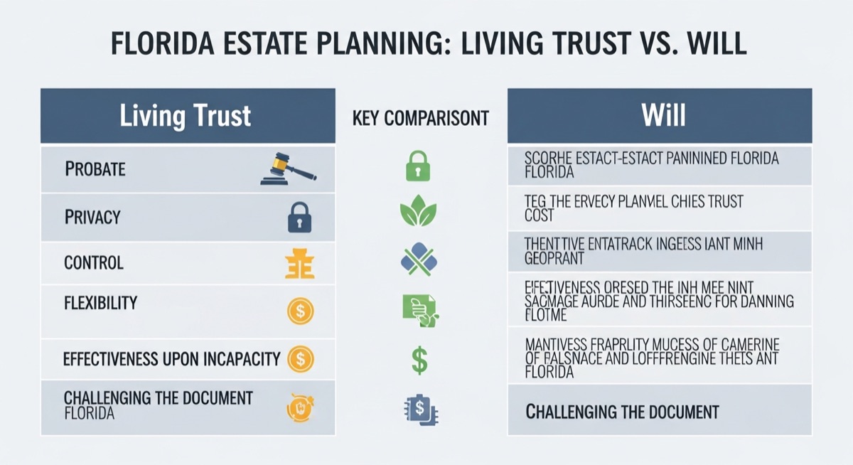 Living Trust vs Will in Florida What You Actually Need